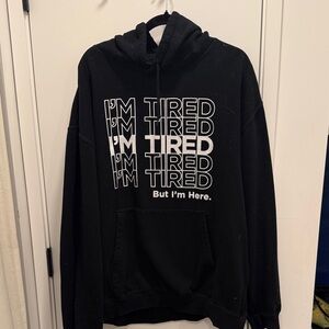 Black Graphic Hoodie